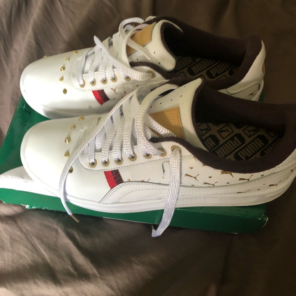 California Puma Gold Studded Detail